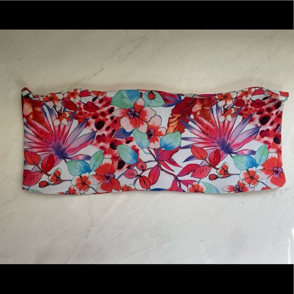 Handmade - Colorful Floral Bandeau Top - Picture 2 of 3